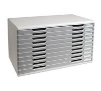 EXACOMPTA Module de classement Modulo Office 10 tiroirs A3 - Granit