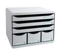 EXACOMPTA Module de classement Storebox 6 tiroirs Office - Gris lumière