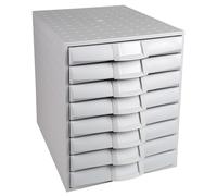 EXACOMPTA Module de classement The Sytem 8 Office 8 tiroirs - Gris lumière