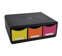 EXACOMPTA Module de classement Toolbox 3 tiroirs Iderama - Arlequin
