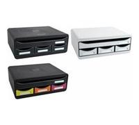 Exacompta – Module de classement TOOLBOX MINI – 4 tiroirs – gris
