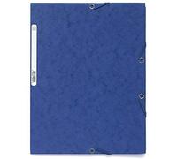 Exacompta Nature Future Chemise 3 Rabats À Élastique En Carte Lustrée Bleu Lot De 25