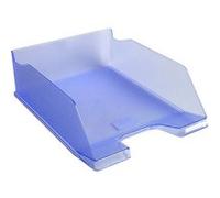 Exacompta - Réf. 11510D - 1 corbeille à courrier COMBO MAXI - dimensions 34,7 x 25,5 x 10,3 cm - pour documents au format A+ - couleur bleu glacé translucide - capacité 750 feuilles