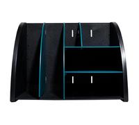 EXACOMPTA Organiseur de bureau The Organizer Neo Deco - Noir/Bleu Canard