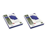 EXACOMPTA Pack de 100F EVERCOVER pour reliure A4 270 g Bleu Foncé (Lot de 2)