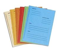 EXACOMPTA Pack de 25 Dossiers plaidoirie AVOCATS "Pour/Contre" carte lustrée Assorties