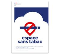 EXACOMPTA Panneau polypropylène non adhésif Espace sans tabac A5