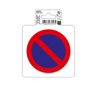 EXACOMPTA Panneau PP adhésif antidérapant Défense de stationner 10 cm - Rouge