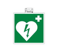 EXACOMPTA Panneau PP adhésif antidérapant Défibrilateur 20x20 cm - Vert