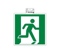 EXACOMPTA Panneau PP adhésif antidérapant évacuation droite 20x20 cm - Vert