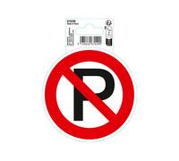 EXACOMPTA Panneau PP adhésif antidérapant Interdiction stationner 10cm - Rouge