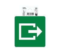 EXACOMPTA Panneau PP adhésif antidérapant Issue de secours 10cm - Vert