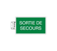 EXACOMPTA Panneau PP adhésif antidérapant Issue de Secours 20x11 cm - Vert