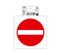 EXACOMPTA Panneau PP adhésif antidérapant Sens interdit 10 cm - Rouge