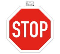 EXACOMPTA Panneau PP adhésif antidérapant Stop 30 cm - Rouge