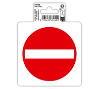 EXACOMPTA Panneau PVC adhésif antidérapant Sens interdit 10 cm - Rouge