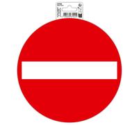 EXACOMPTA Panneau PVC adhésif antidérapant Sens interdit 20 cm - Rouge