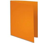 Exacompta Paquet de 100 chemises JURA 250 – Carte 240 g – Orange