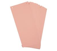 EXACOMPTA Paquet 100 fiches intercalaires horizontales unies perforées - 105x240mm - Rose