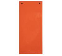 EXACOMPTA Paquet 100 fiches intercalaires horizontales unies perforées Forever - 105x240mm - Orange