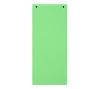 EXACOMPTA Paquet 100 fiches intercalaires horizontales unies perforées Forever - 105x240mm - Vert