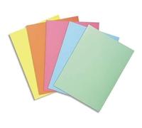 EXACOMPTA Paquet 250 sous-Chemises 22 x 31 cm Super 60 Assorties 5 couleurs