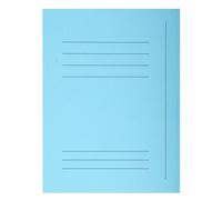 EXACOMPTA Paquet 50 chemises imprimées 3 rabats SUPER 210 - 24x32cm - Bleu clair