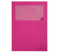 EXACOMPTA Paquet de 100 chemises à fenetre Forever - 22x31cm - Fuchsia