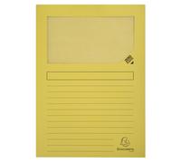 EXACOMPTA Paquet de 100 chemises à fenetre Forever - 22x31cm - Jaune