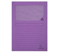 EXACOMPTA Paquet de 100 chemises à fenetre Forever - 22x31cm - Lilas