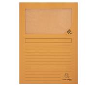 EXACOMPTA Paquet de 100 chemises à fenetre Forever - 22x31cm - Orange