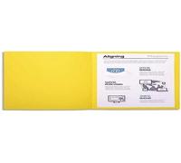 Exacompta Chemises Foldyne 250 – paquet de 100 – carte recyclée 220 g/m² 24x32 cm – canari