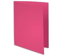 EXACOMPTA Paquet de 100 chemises Rock's en carte 210 g, coloris rose fushia