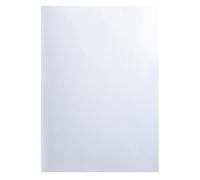 Exacompta - Réf. 2751C - Paquet de 100 plats en carte rigide recyclée grain toilé 270g/m2 pour couvertures Forever - format à classer A4 - certifiés Ange Bleu - couleur blanc