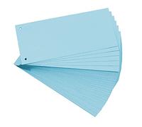 EXACOMPTA Paquet de 100 Fiches Intercalaire105x240 Recyclée perf/2 Bleu