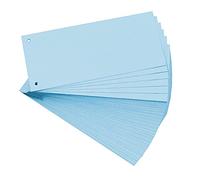 EXACOMPTA Paquet de 100 Fiches Jeu intercalaire 105/240 bleu perf S/F