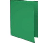 EXACOMPTA Paquet de 100 sous-chemises Rock's en carte 80 g, coloris vert sapin