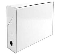 Exacompta Paquet de 25 chemises à dos toilé, carte 300 g, dos 3 cm, 24x32cm, coloris bulle