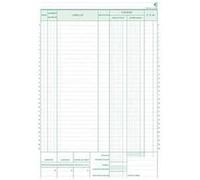 Exacompta Chemise dos toile Rose - Carte 320 g recyclée - 24x32 cm - Paquet de 25