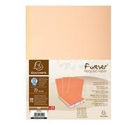 EXACOMPTA Paquet de 25 chemises Dos toilé 300g dos 3cm 24x32cm Bulle