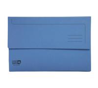 EXACOMPTA Paquet de 5 chemises poche 400g/m2 Clean'Safe - 35x24,2cm - Bleu