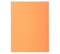 EXACOMPTA Paquet de 50 chemises 2 rabats SUPER 210 - 24x32cm - Orange