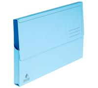 Exacompta Paquet De 50 Chemises À Poche Nature Future Carte Jura 220g Bleu Pastel