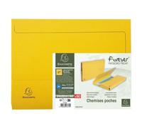 EXACOMPTA Paquet de 50 chemises poche coloris vifs Forever® - 24,5x32,5cm - Jaune
