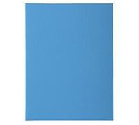 EXACOMPTA Paquet de 50 Chemises ROCK's 24x32 cm 1 rabat 220g Bleu royal