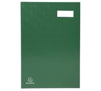 Exacompta Parapheur 57023E – 20 compartiments – dos à soufflets, porte-étiquette – vert 24x35cm
