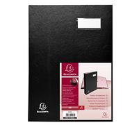 EXACOMPTA Parapheur DIRECTION 18 Compartiments Couverture en Carton Plastifié Noir