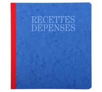 EXACOMPTA Piqûre 21x19cm recettes-dépenses 80 pages - Couleurs assorties