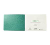 EXACOMPTA Piqûre 24x32cm - SCI Compta 80 pages - Couleurs assorties