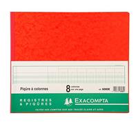 EXACOMPTA Piqure 27x32 cm 8 Colonnes 80 pages